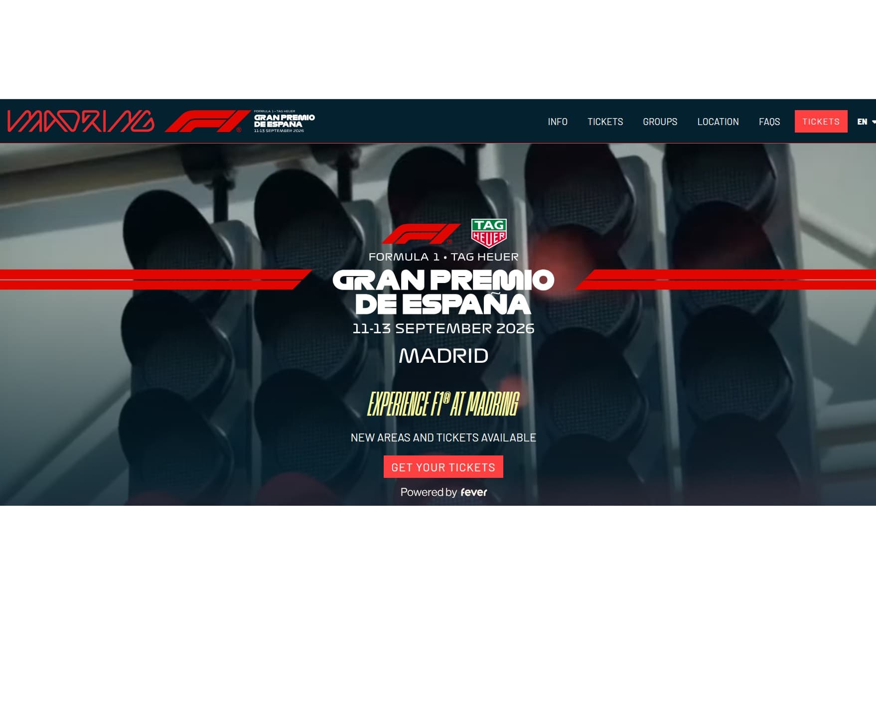 2 invitaciones VIP F1 Madring